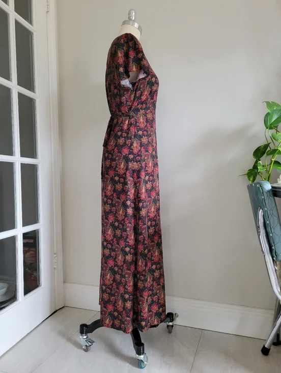 NORTHERN REFLECTIONS 90s floral paisley maxi dress with short sleeves - Picture 4 of 13